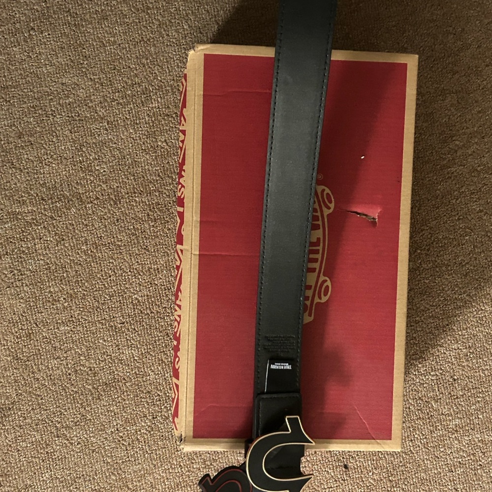 True Religion Black Belt Bag